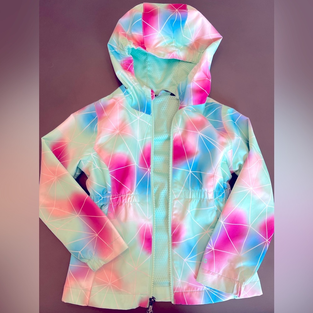 Girls rain jacket EUC